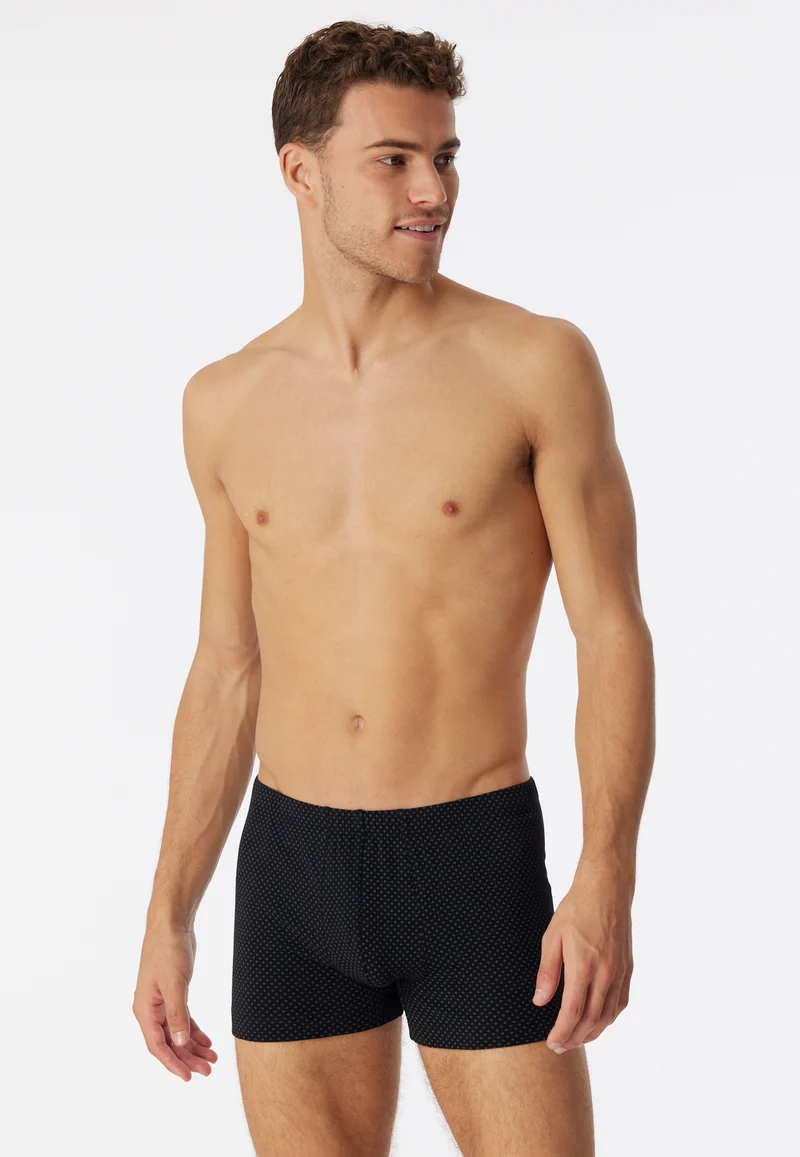 Enge Boxershorts Schwarz gemustert - Cotton Casuals