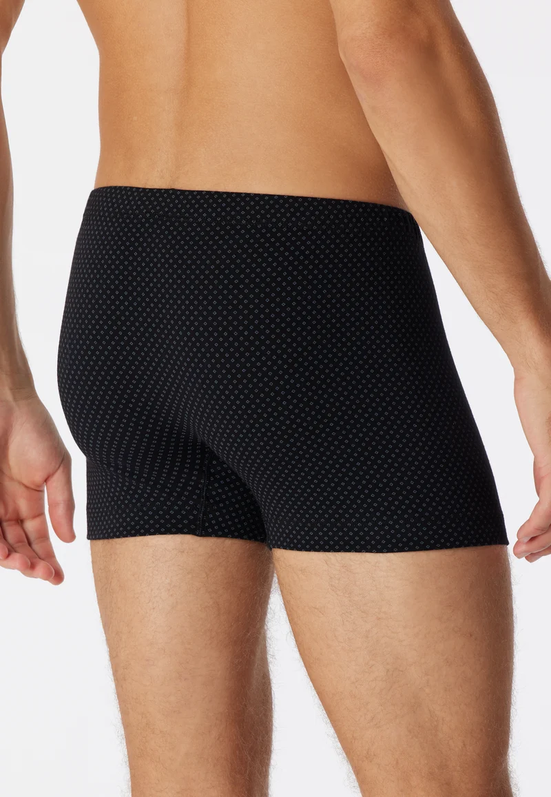 Enge Boxershorts Schwarz gemustert - Cotton Casuals