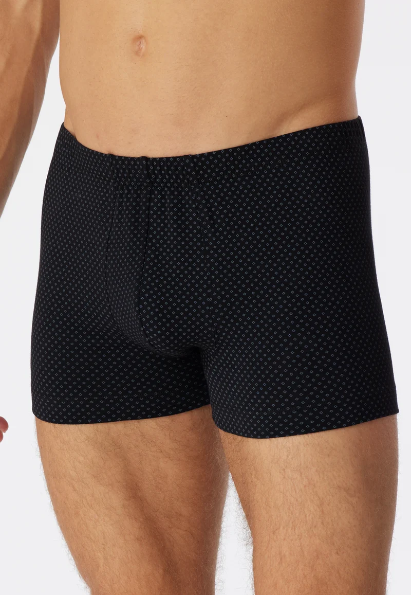 Enge Boxershorts Schwarz gemustert - Cotton Casuals