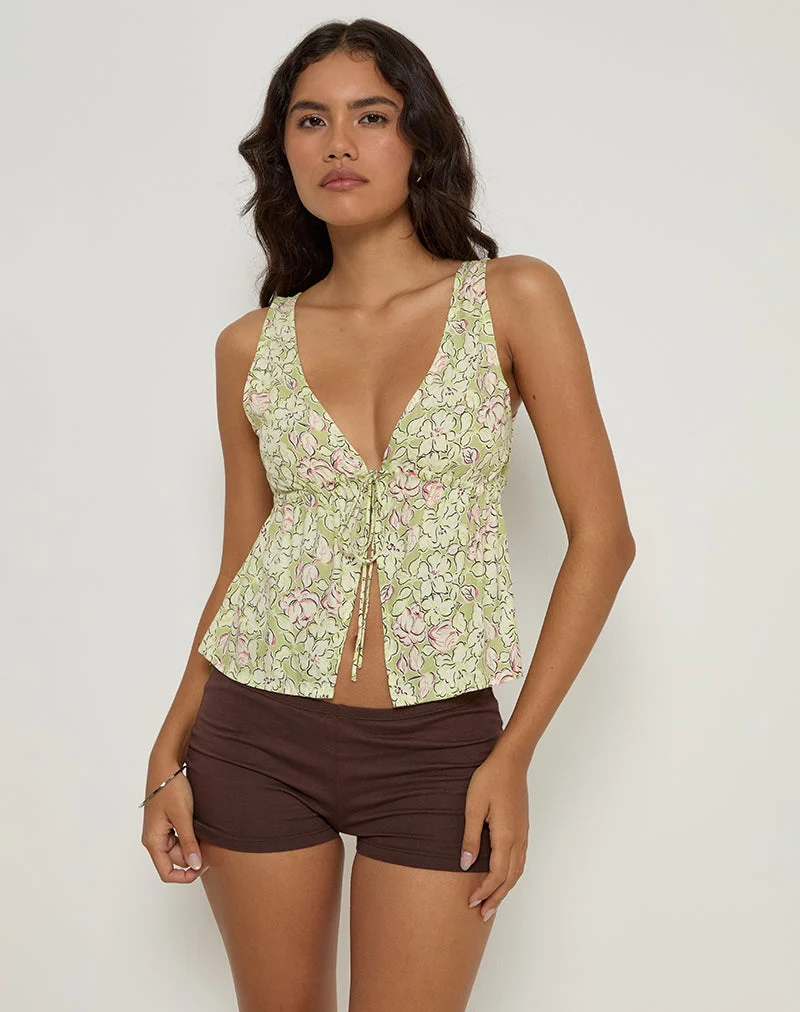 Top Ronia en Blooming Lily Green