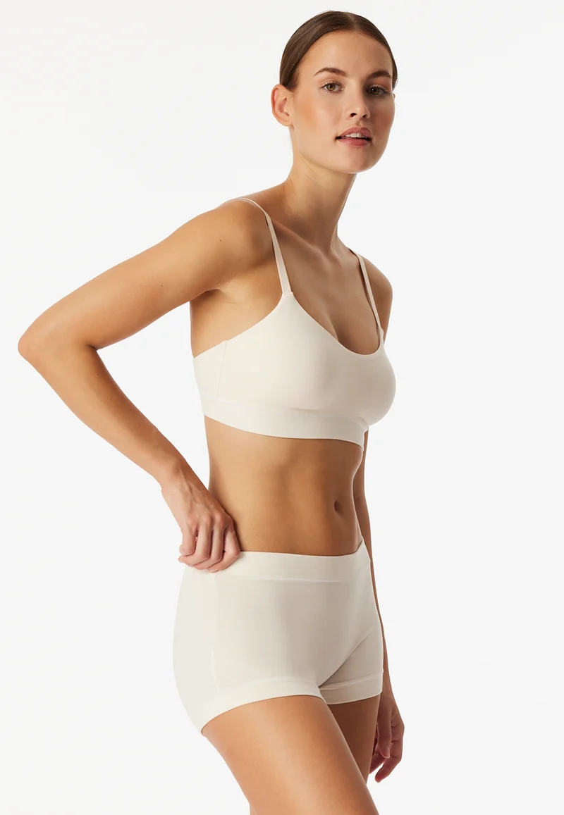 Soft-BH mit herausnehmbaren Pads Off White - Unique Cotton