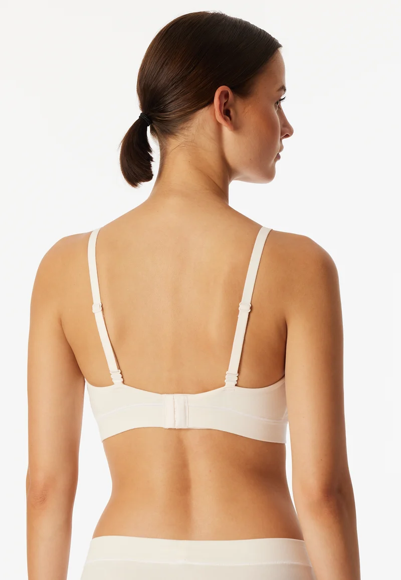 Soft-BH mit herausnehmbaren Pads Off White - Unique Cotton
