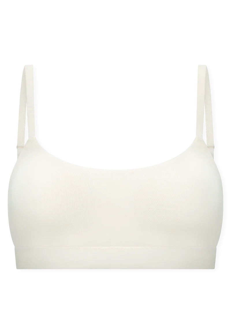 Soft-BH mit herausnehmbaren Pads Off White - Unique Cotton