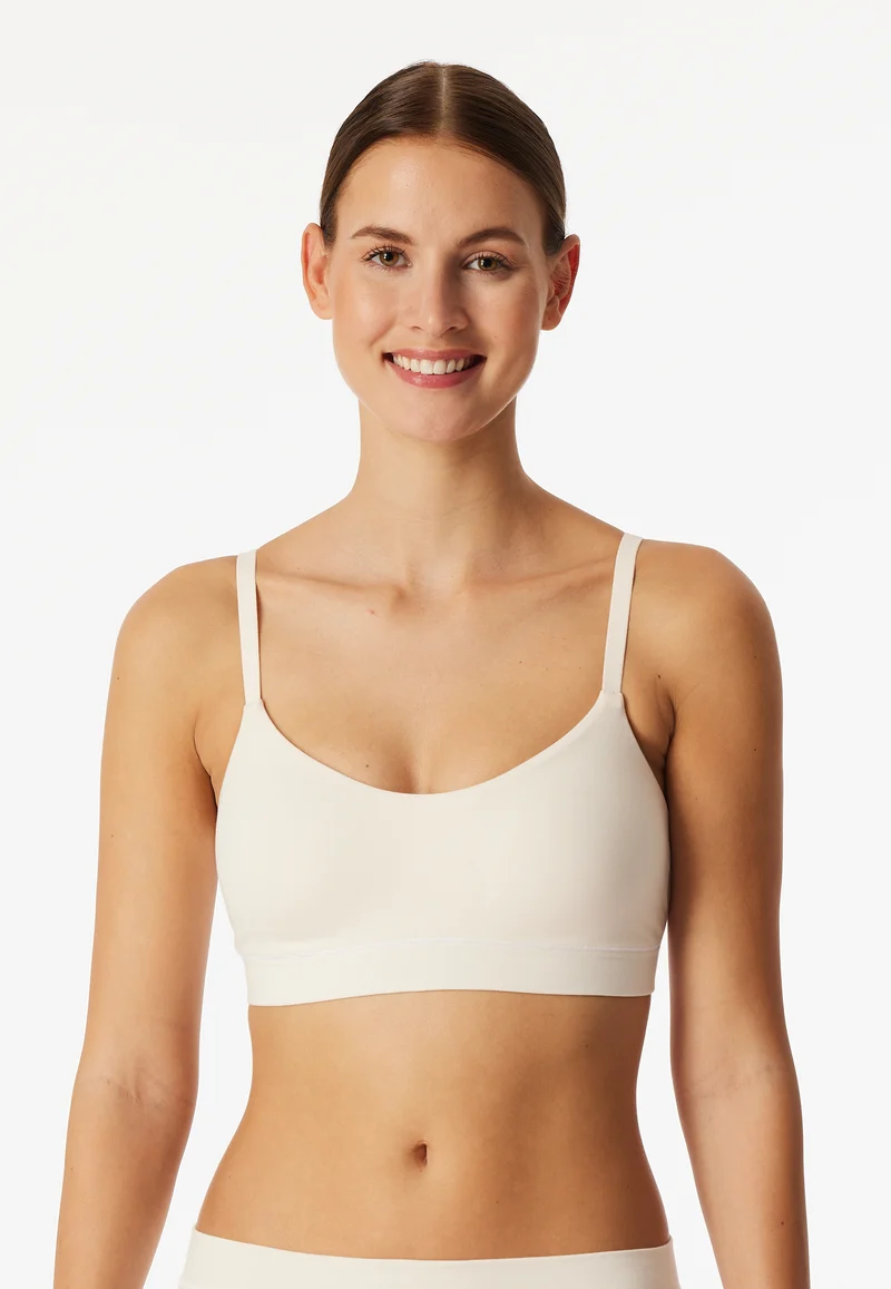 Soft-BH mit herausnehmbaren Pads Off White - Unique Cotton