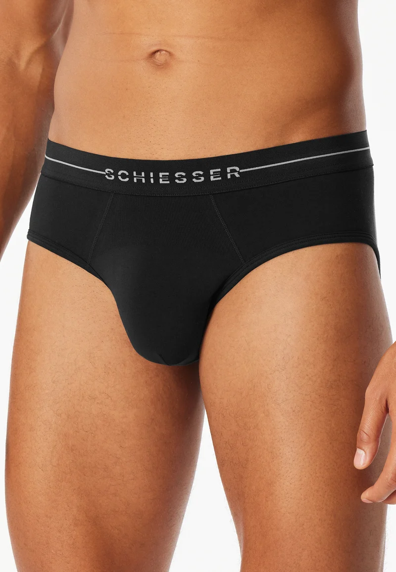 Slip 2er-Pack Schwarz - Cotton Flex