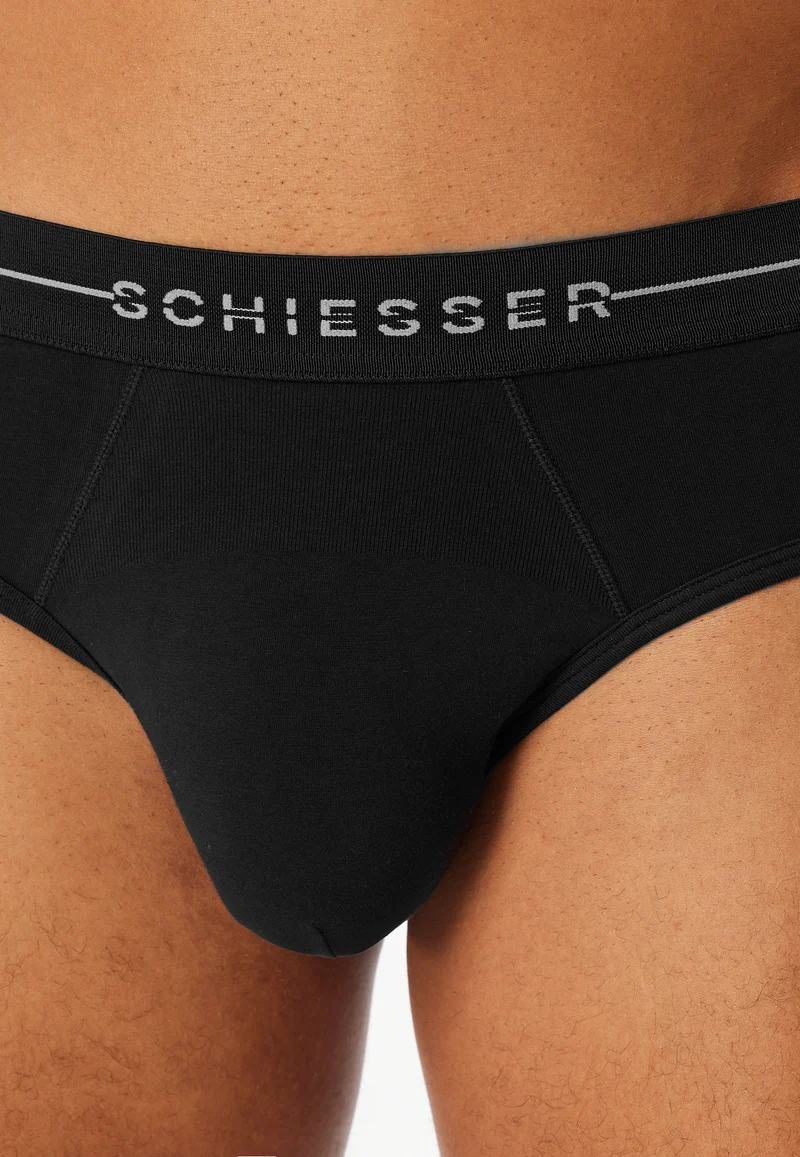 Slip 2er-Pack Schwarz - Cotton Flex