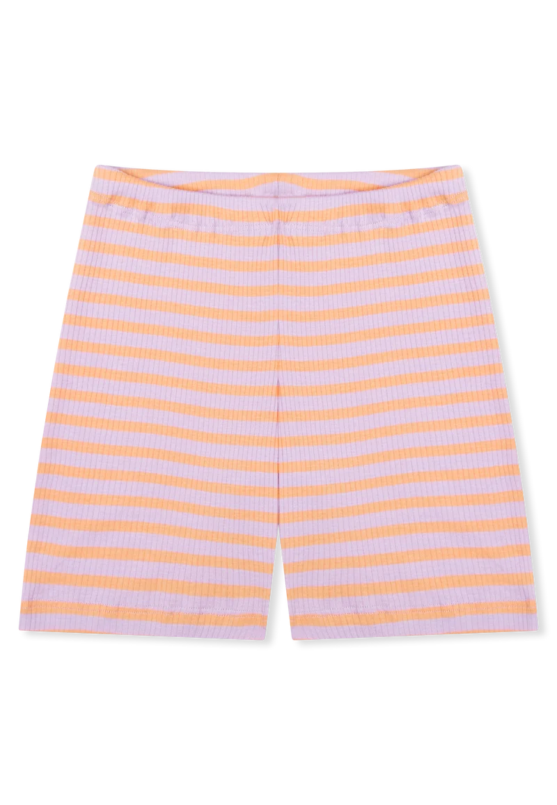 Schlafanzug kurz Lila/Orange gestreift - Kids Nightwear
