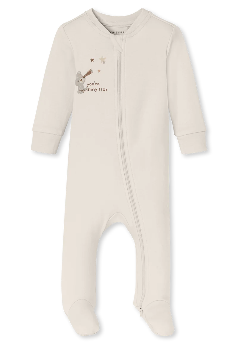 Strampler mit Fuß Beige - Baby