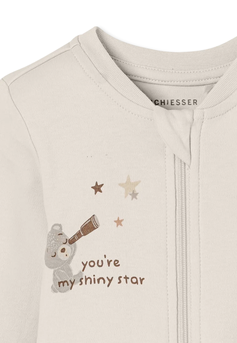 Strampler mit Fuß Beige - Baby