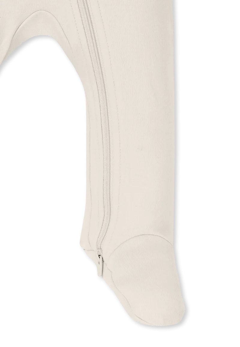 Strampler mit Fuß Beige - Baby