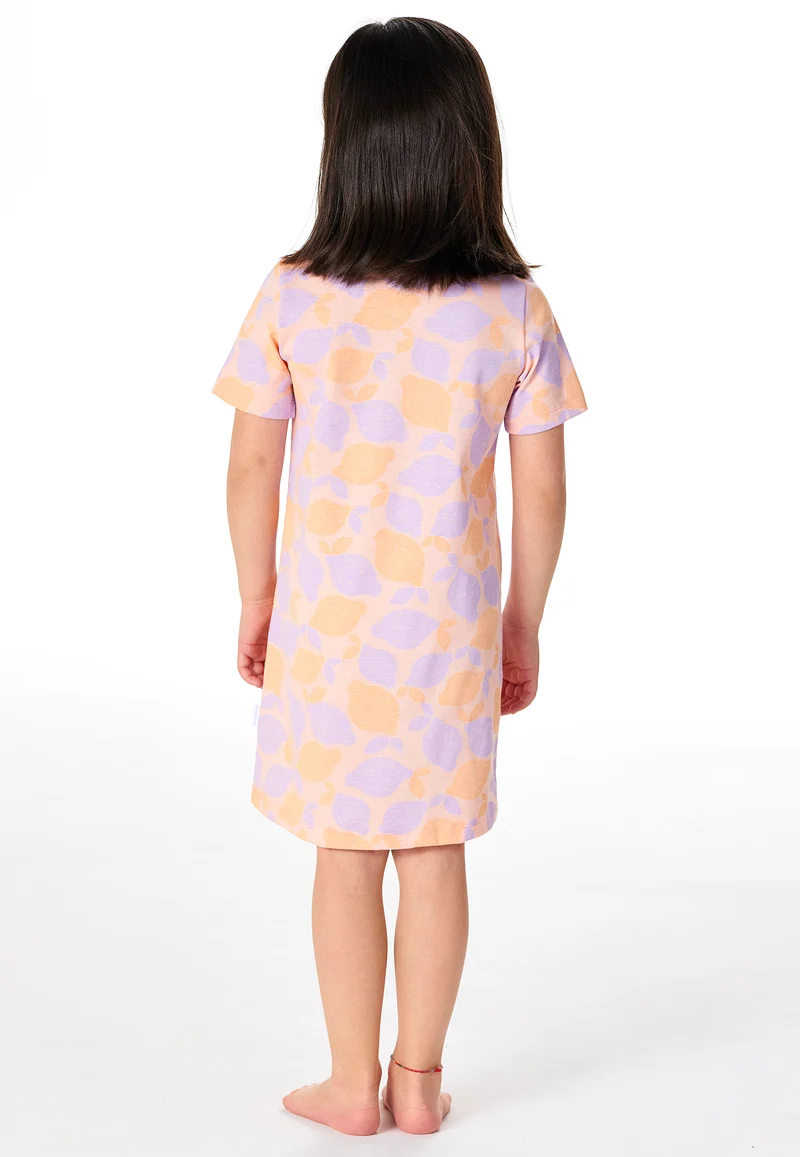 Nachthemd kurzarm Orange/Lila gemustert - Kids Nightwear