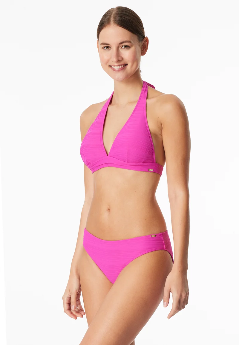 Bikinislip Pink gestreift - Aqua