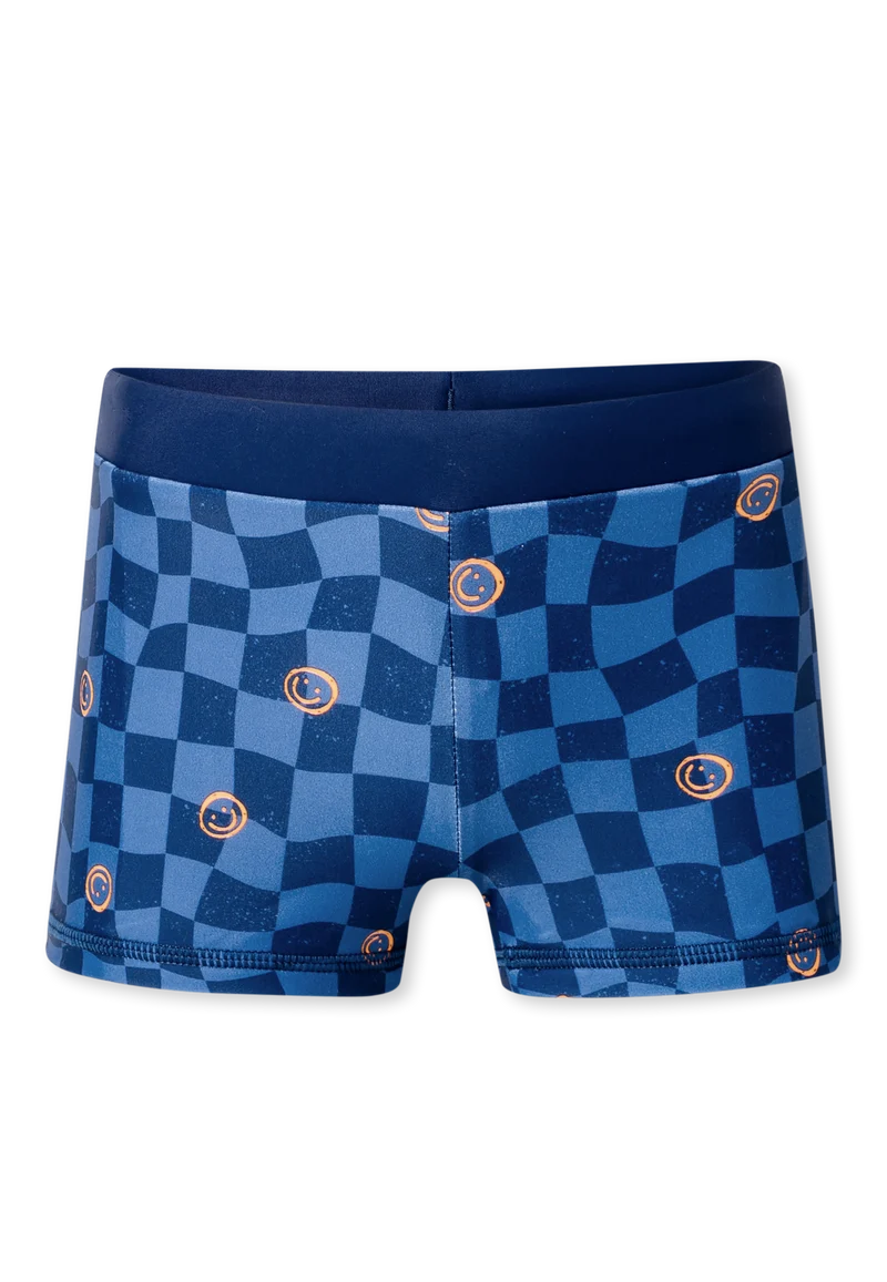 Badehose Blau gemustert - Aqua