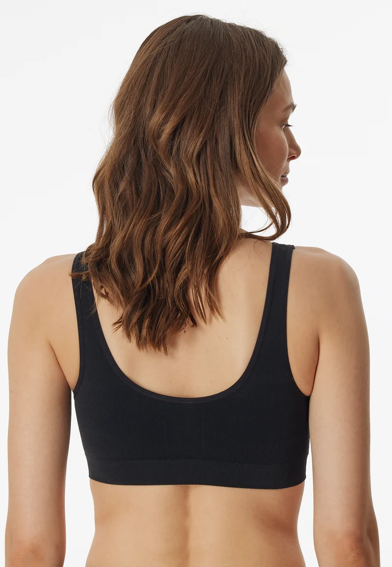 Bustier Seamless mit herausnehmbaren Pads Schwarz - Classic Seamless