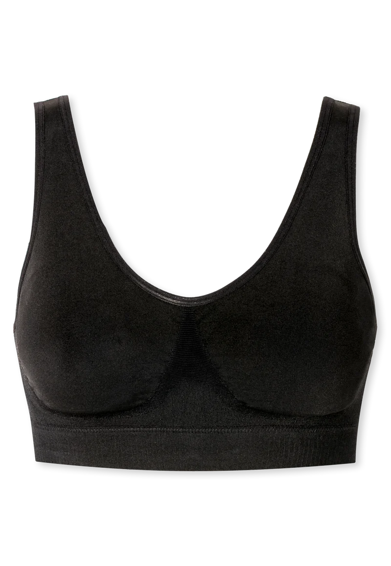 Bustier Seamless mit herausnehmbaren Pads Schwarz - Classic Seamless