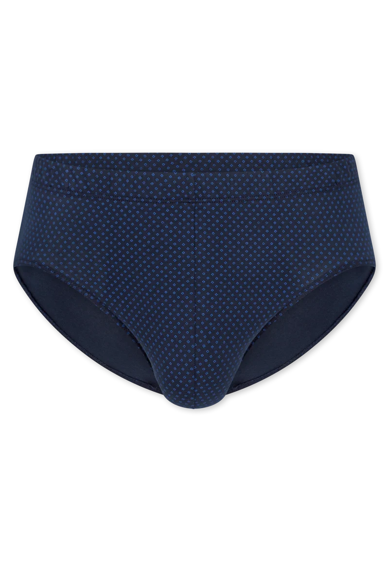 Slip Dunkelblau gemustert - Cotton Casuals