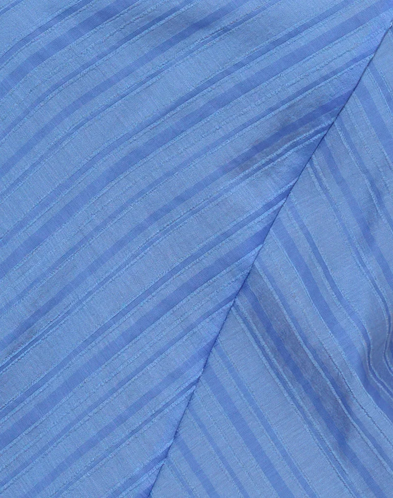 Narella Top in Chiffon Stripe Blue