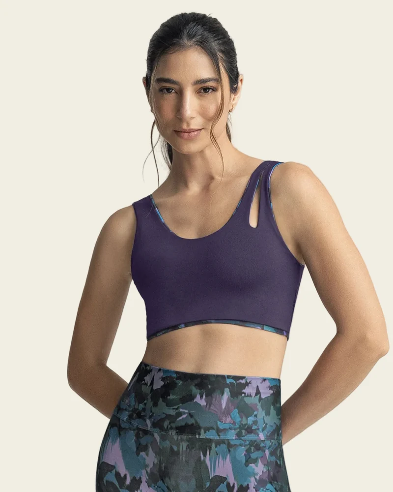 Haut de sport à double couche