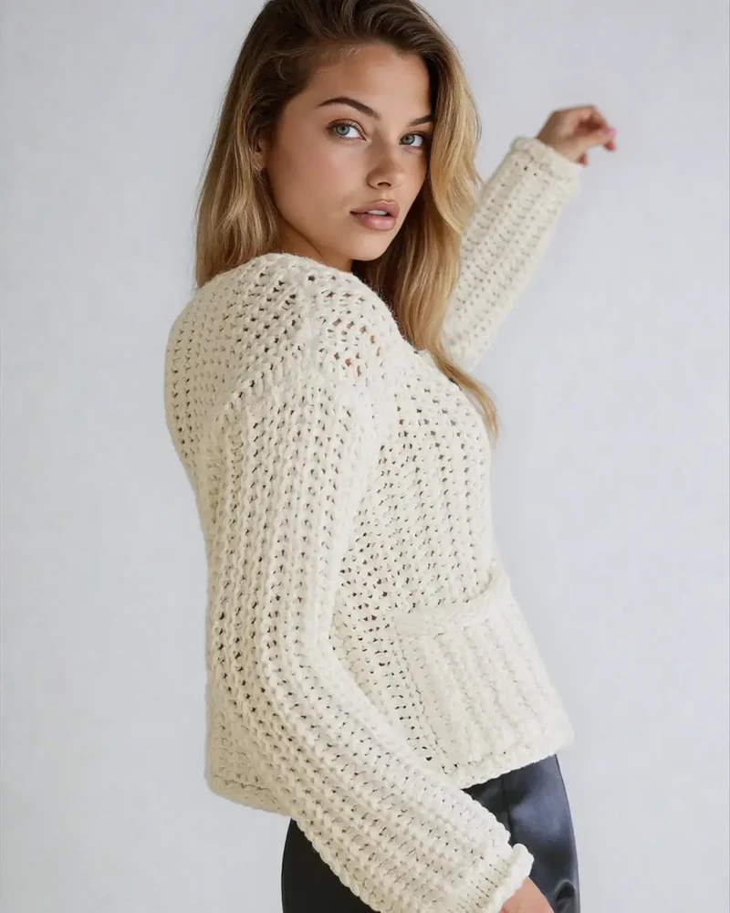 Gilet En Maille Col Rond - Annabelle