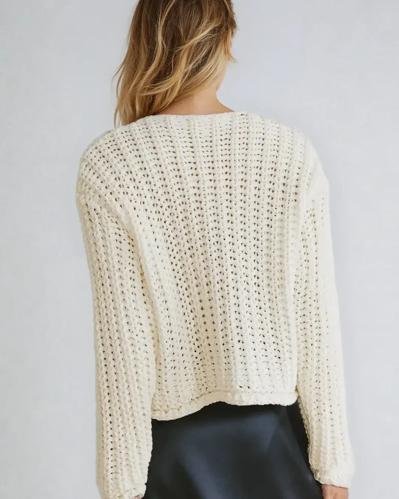 Gilet En Maille Col Rond - Annabelle