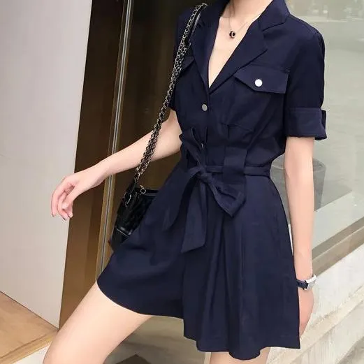 Combishort Bleu Marine - Elena
