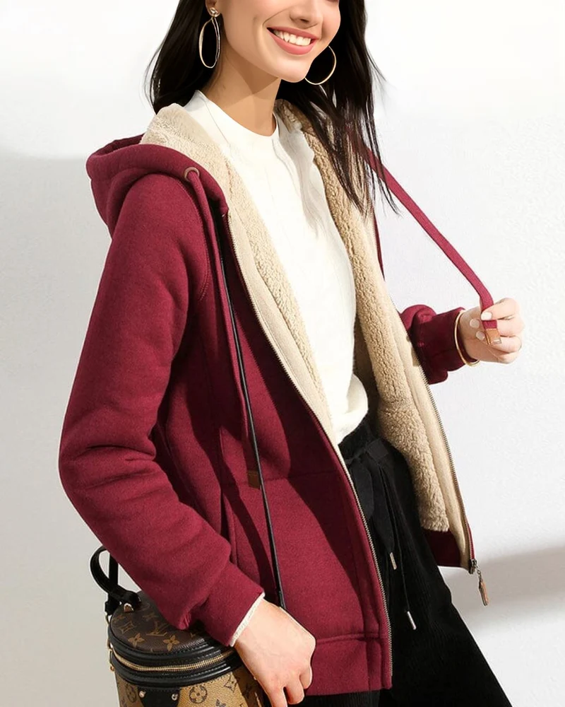 Gilet Fourré Capuche - Helena