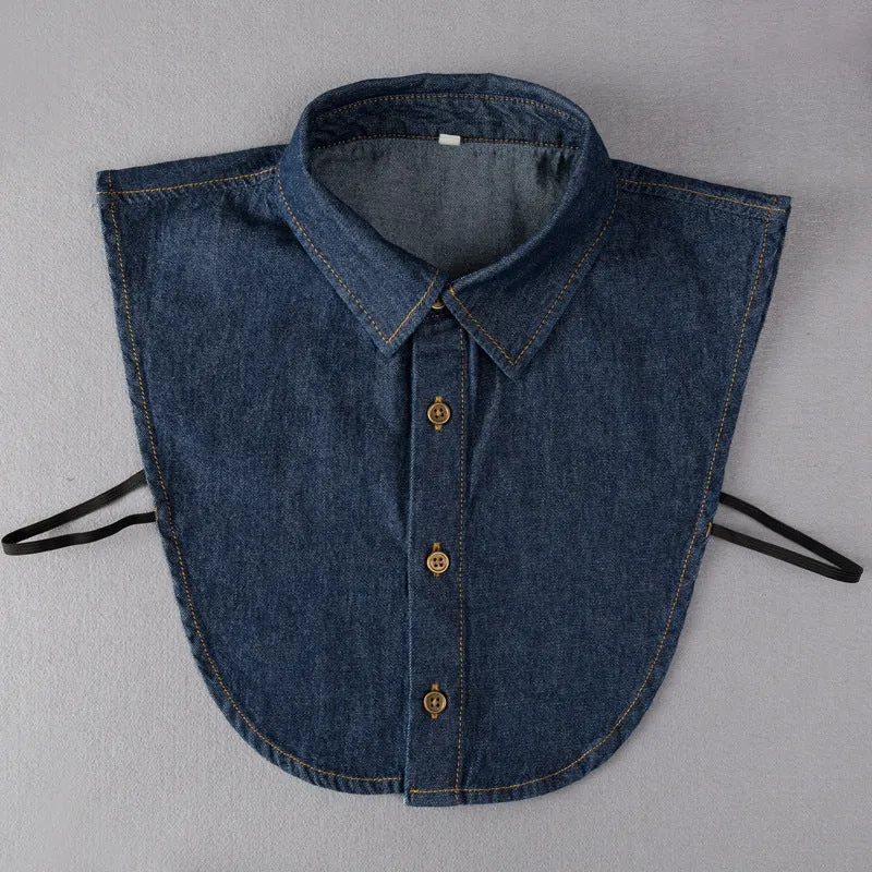 Col De Chemise Amovible - Denim