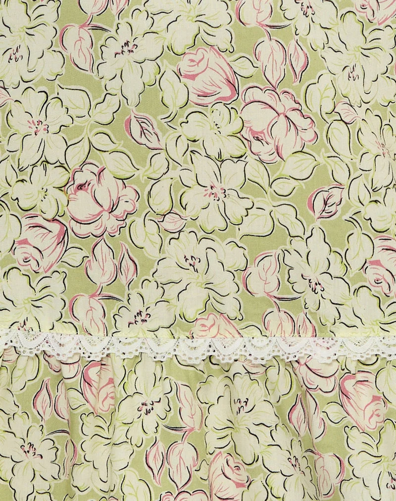Mini robe Tatavi, Blooming Lily Green