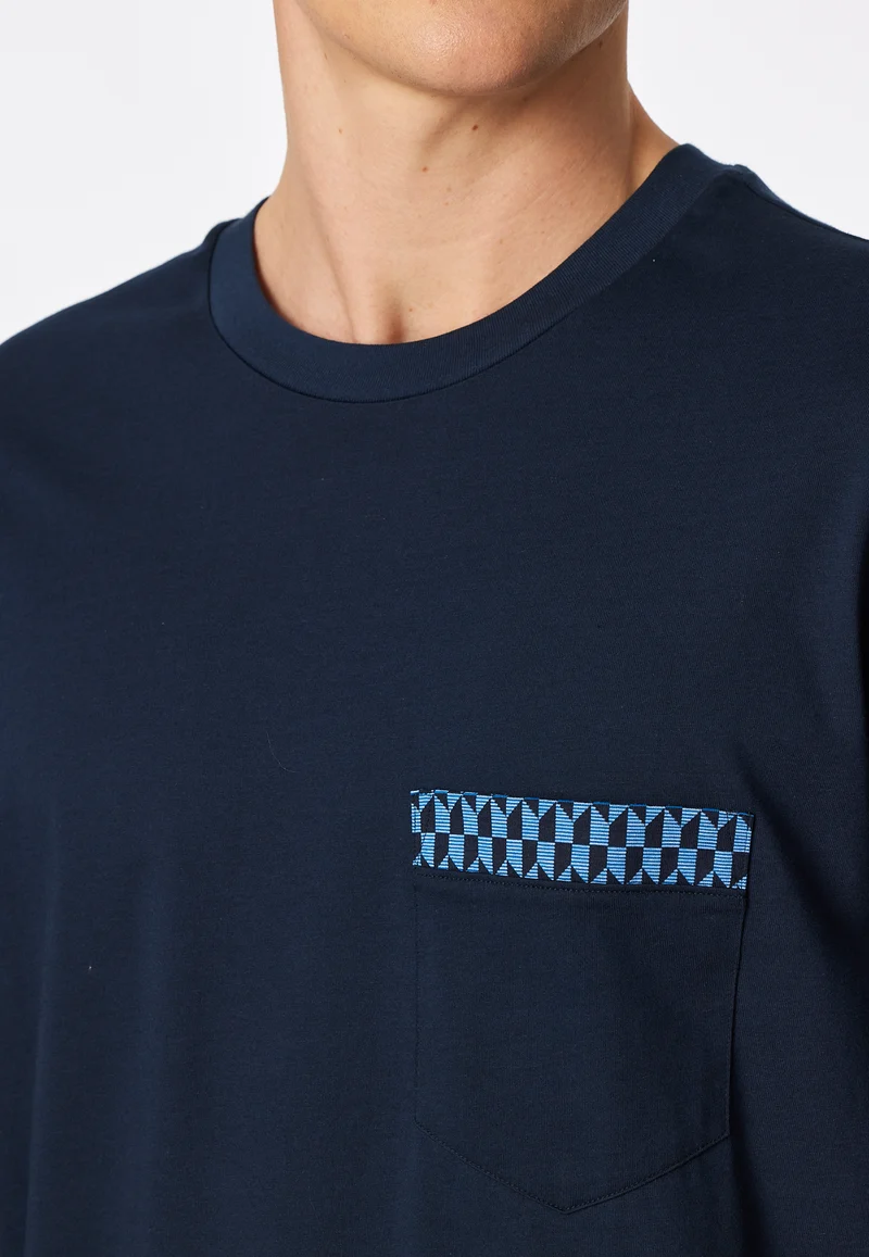 Nachthemd langarm Blau - Comfort Nightwear