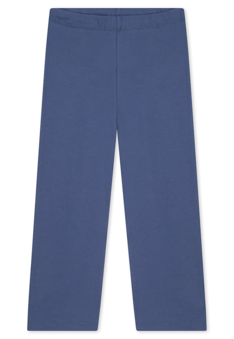 Schlafanzug lang Ringel Herz jeansblau - Kids Nightwear