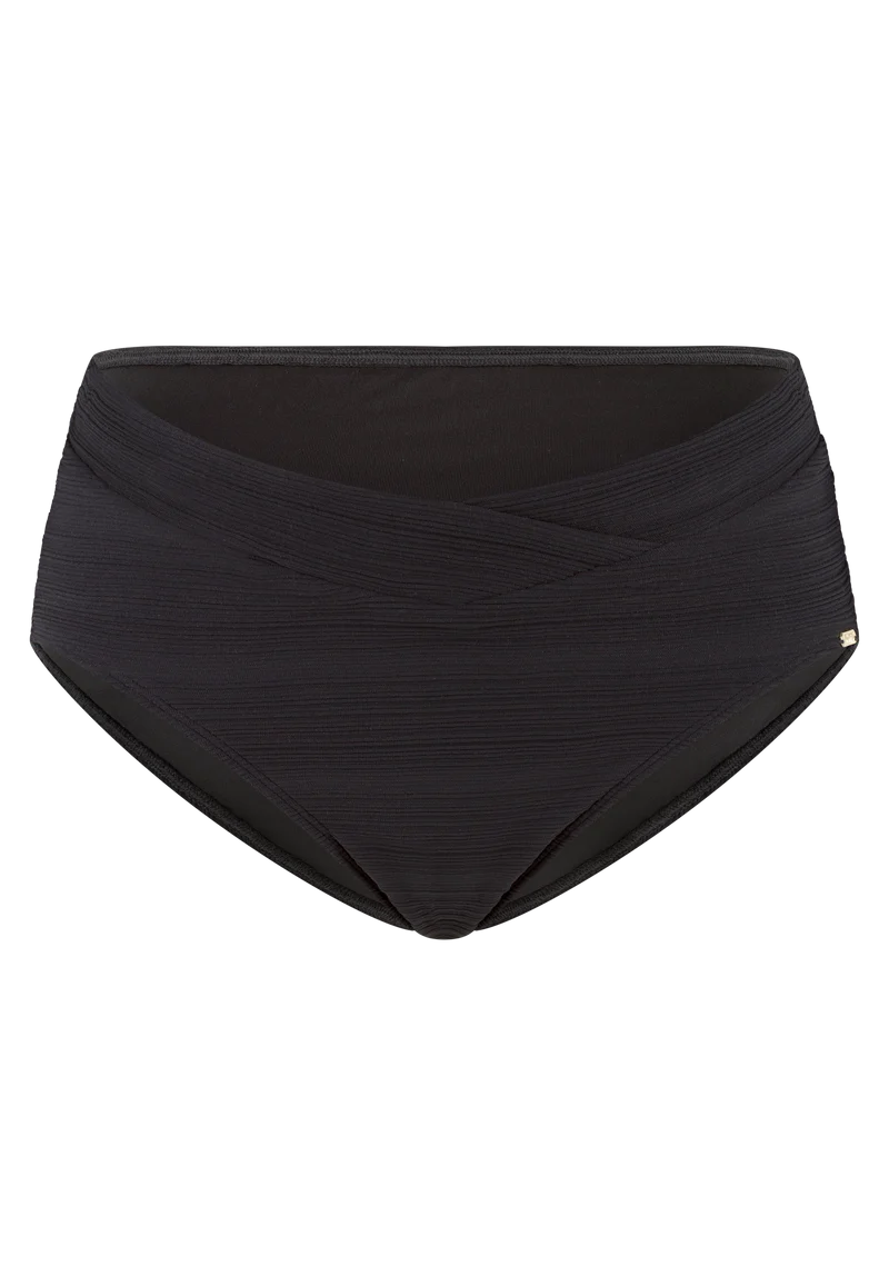 Bikinislip Schwarz gestreift - Aqua