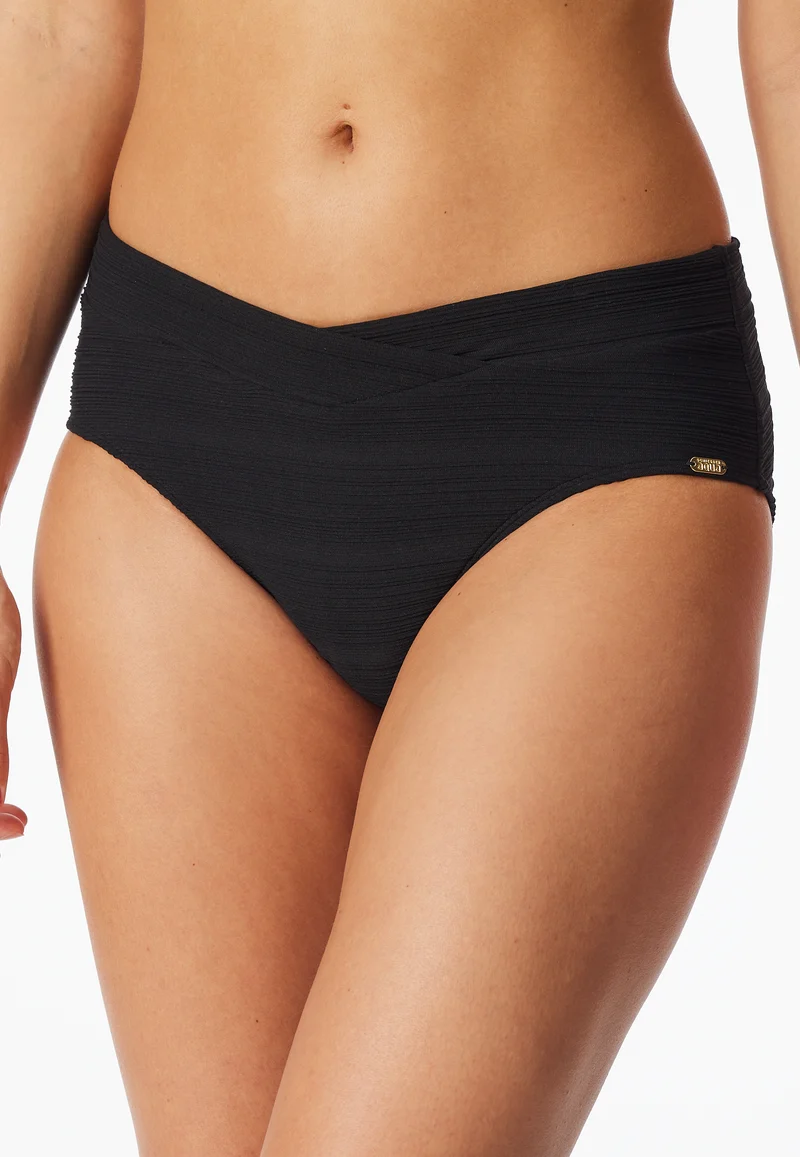 Bikinislip Schwarz gestreift - Aqua