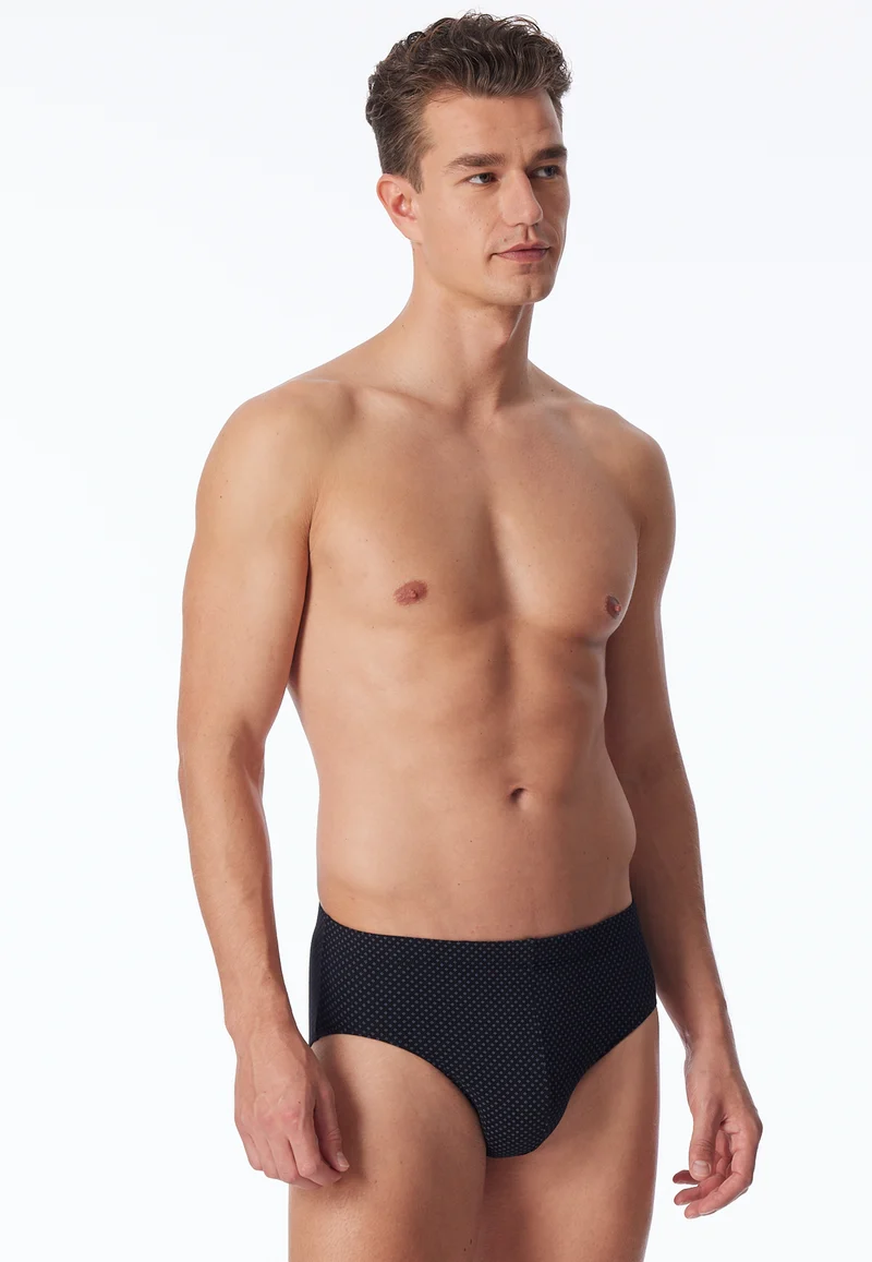 Slip Schwarz gemustert - Cotton Casuals