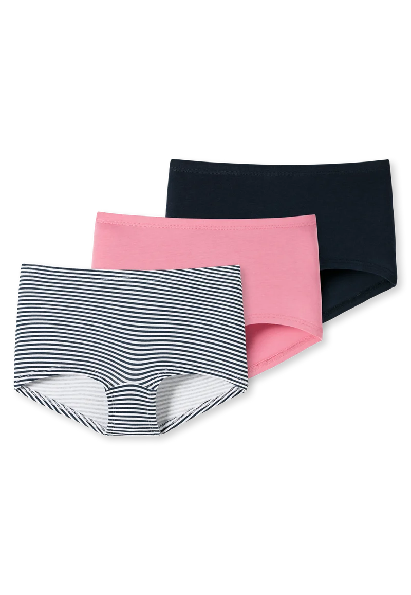 Panty 3er-Pack Dunkelblau/Pink - 95/5