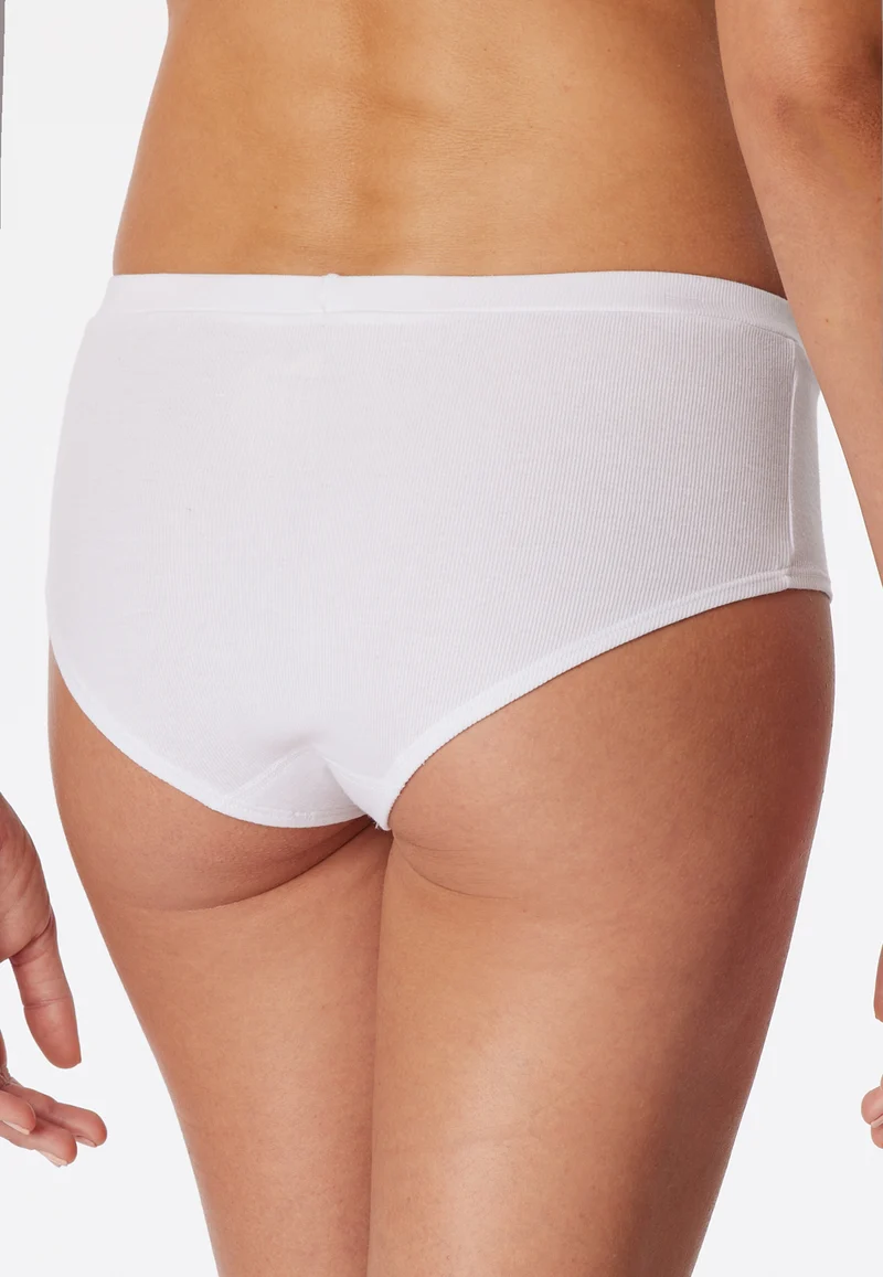 Panty Doppelripp Weiss - Pure Rib
