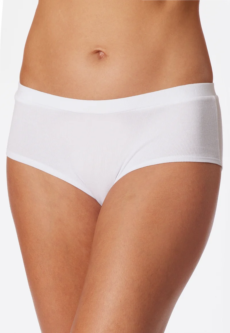 Panty Doppelripp Weiss - Pure Rib