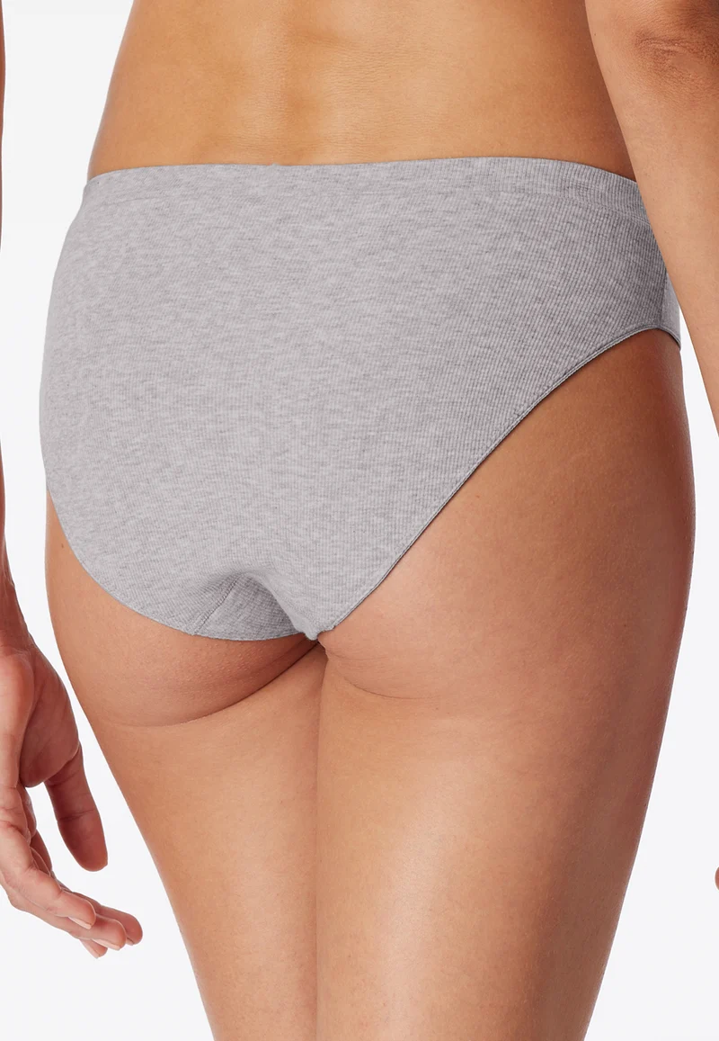 Slip Doppelripp Grau - Pure Rib