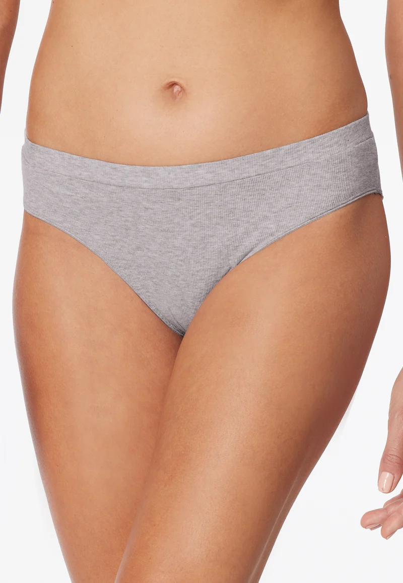 Slip Doppelripp Grau - Pure Rib