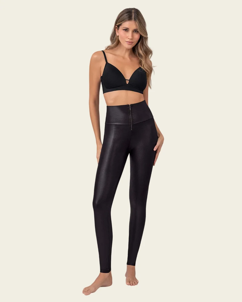 Legging sculptant effet cuir