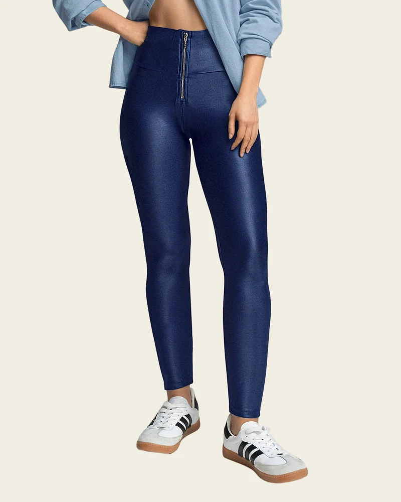 Legging sculptant effet cuir