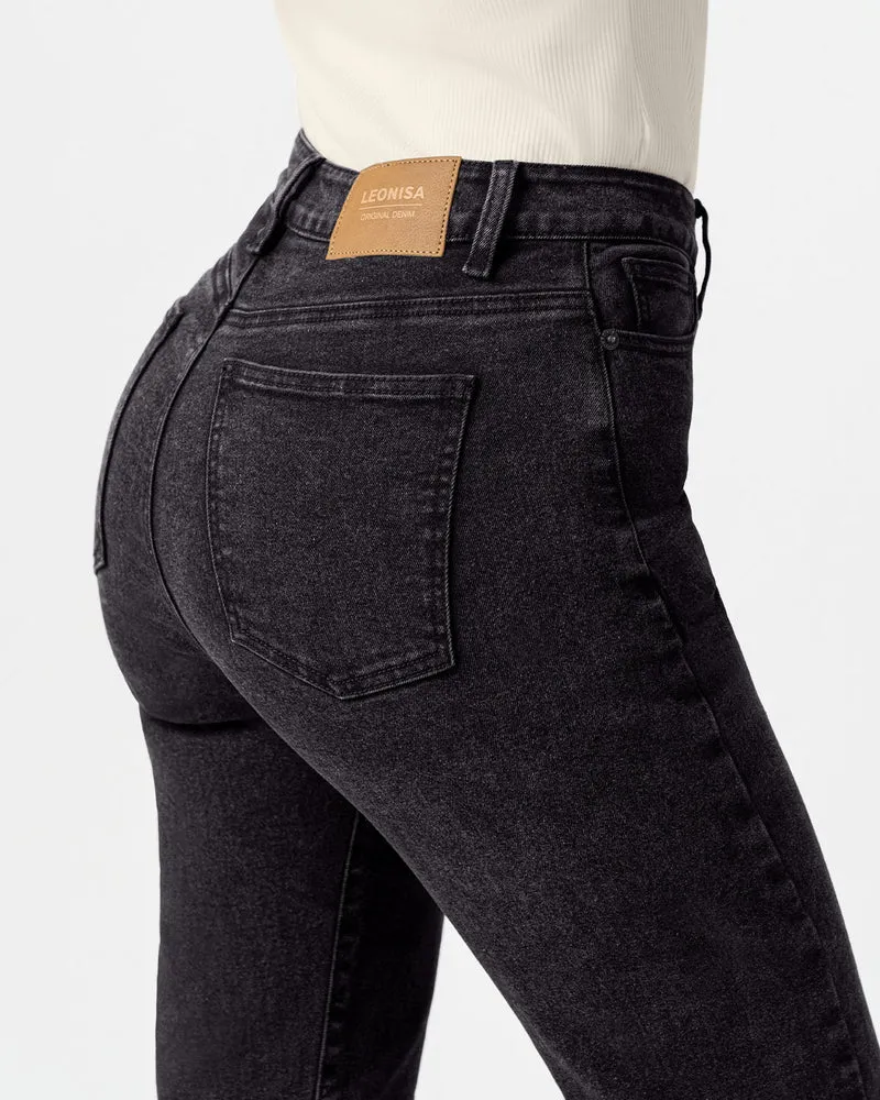 Jean mom taille haute