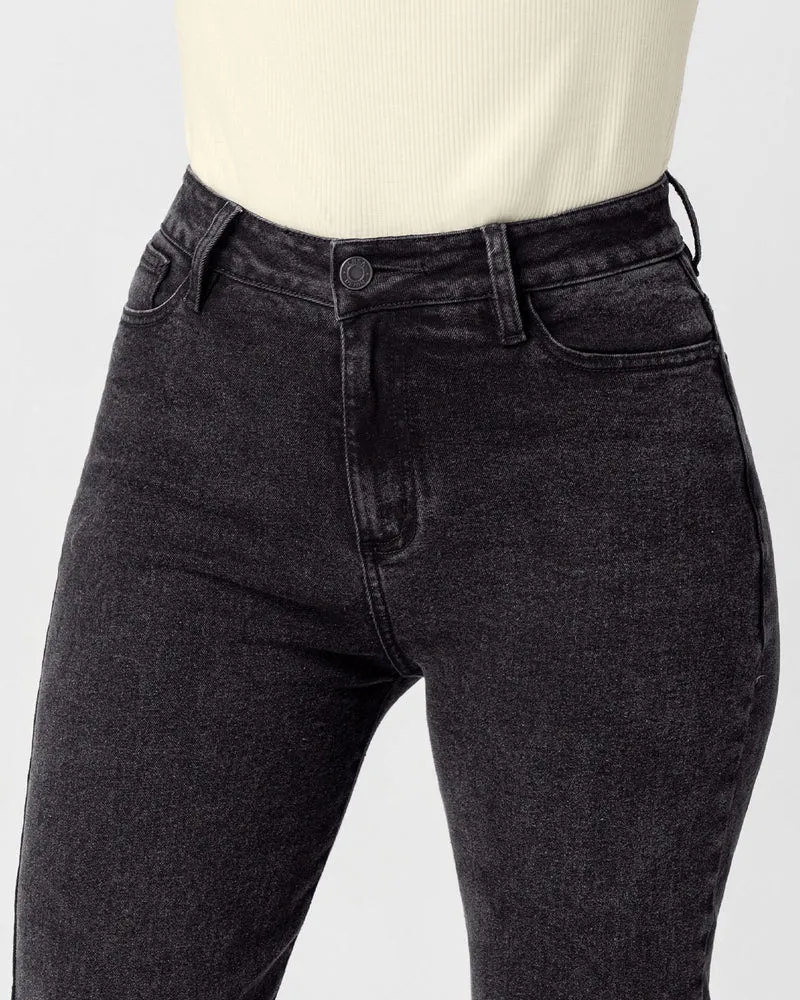 Jean mom taille haute