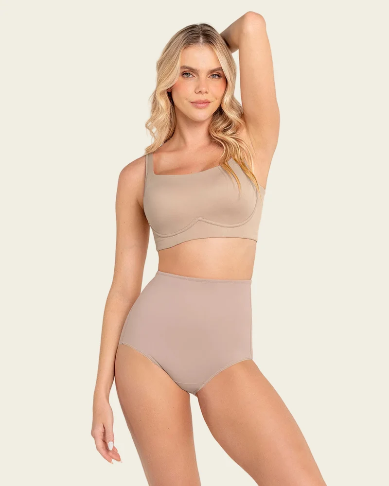 Culotte classique à fort contrôle, taille extra haute