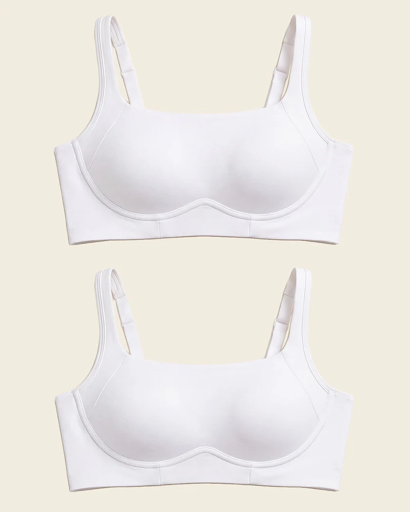 Pack de 2 brassières ultra confortables à haut maintien et couvrance