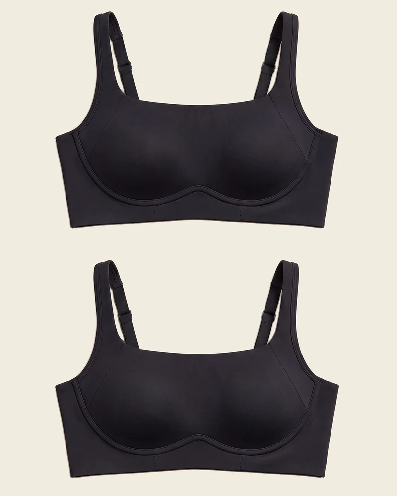 Pack de 2 brassières ultra confortables à haut maintien et couvrance