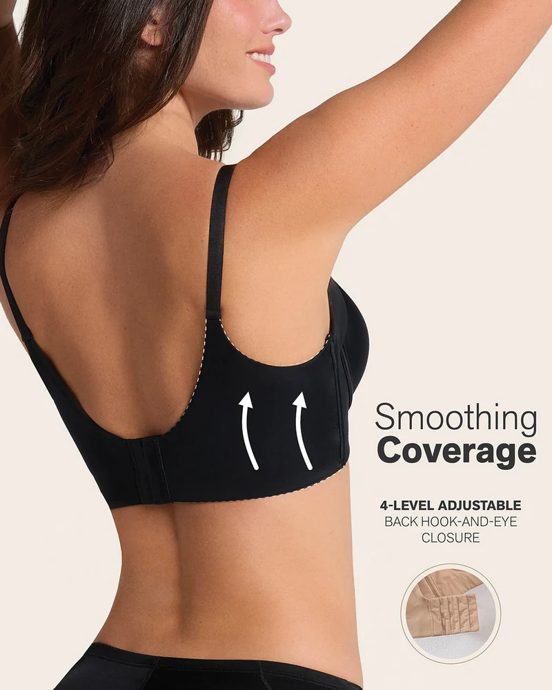 Pack de 2 soutiens-gorge push-up souples avec une bonne couverture au niveau des emmanchures et du dos