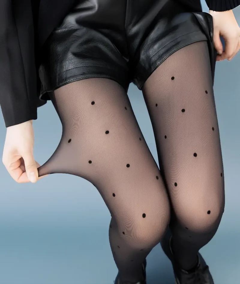 Collant à Pois Polaire