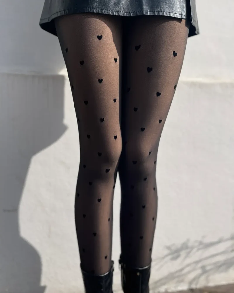 Collant Coeur Doublé Polaire
