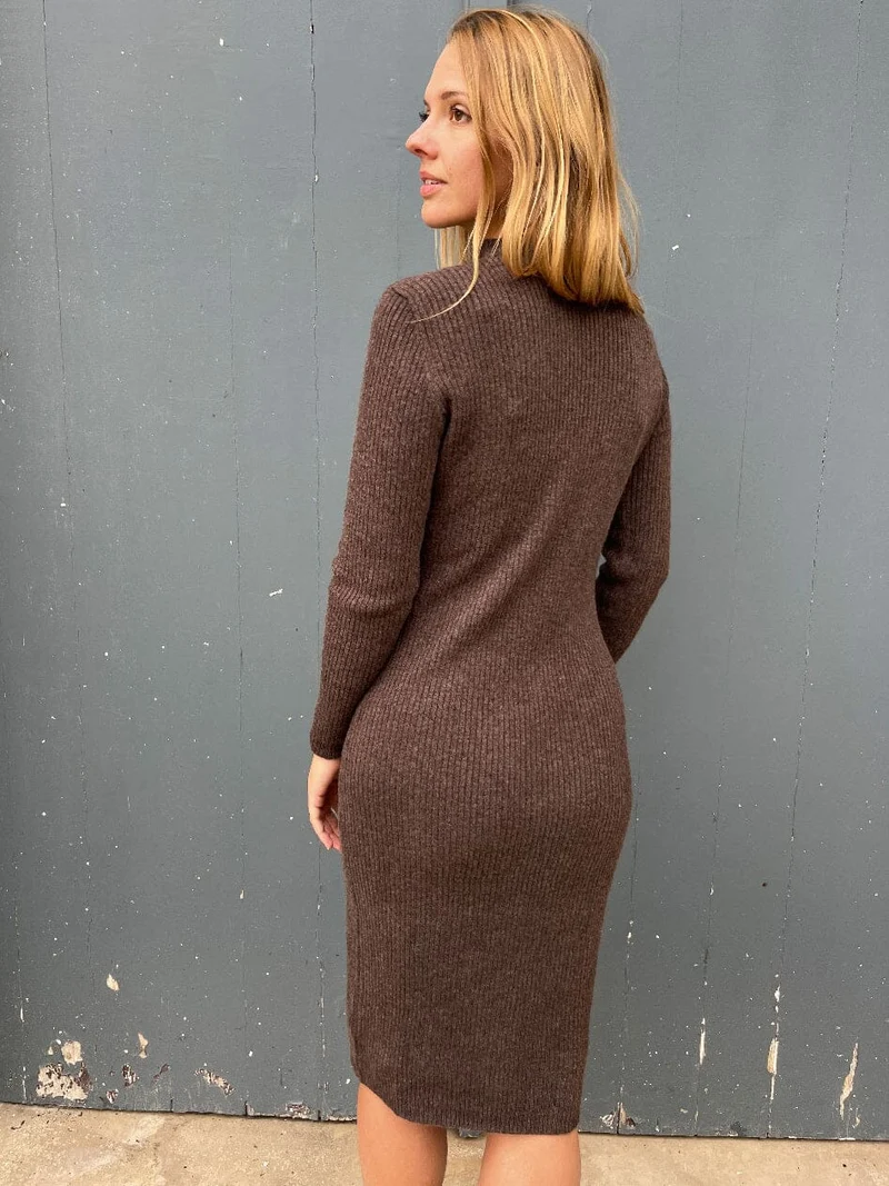 Robe Pull Col Roulé - Celestine