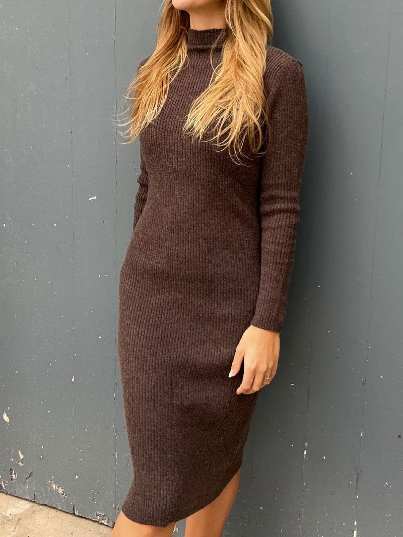 Robe Pull Col Roulé - Celestine